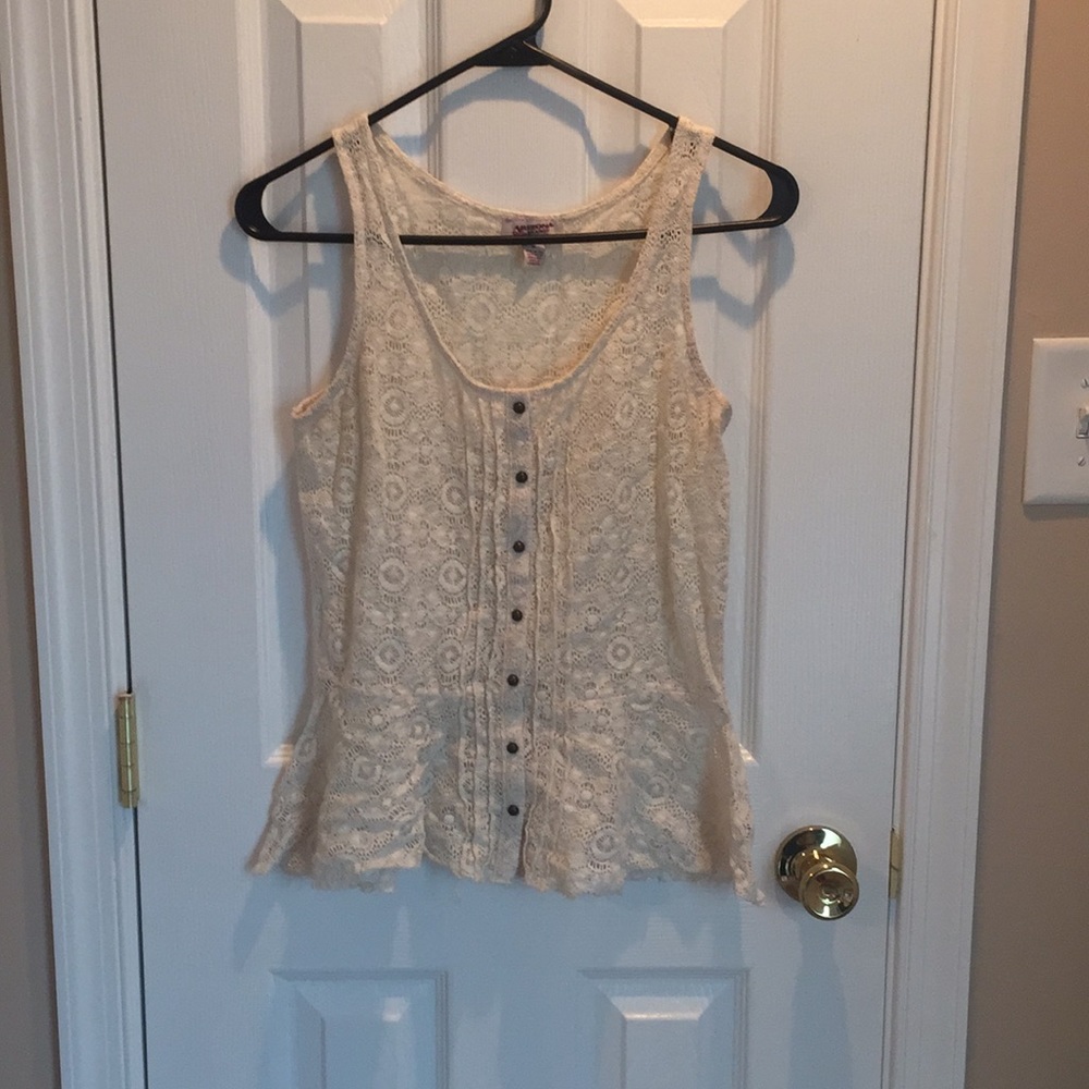 Lace tank top